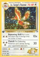 Lt. Surge's Fearow - 7/132 - Holo Rare - 1st Edition